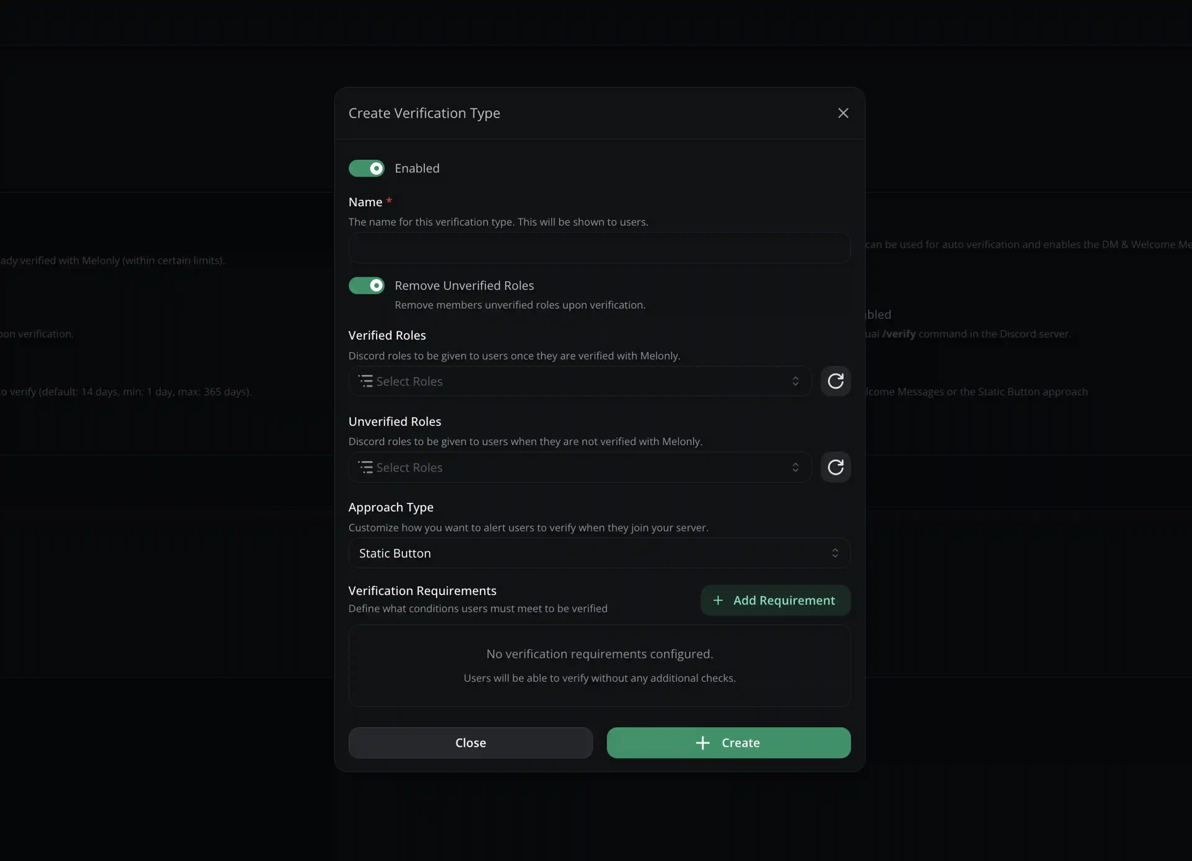 verification types